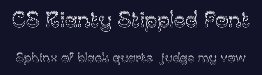 CS Rianty Stippled Font by craftsupplyco — Display Font — thumbnail 2