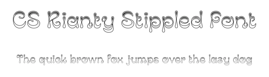 CS Rianty Stippled Font by craftsupplyco — Display Font