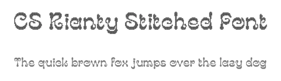 CS Rianty Stitched Font by craftsupplyco — Display Font