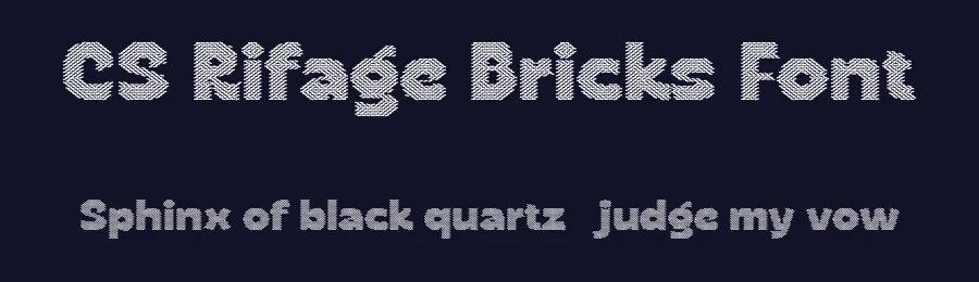 CS Rifage Bricks Font by craftsupplyco — Display Font — thumbnail 2