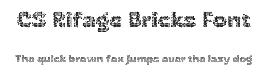 CS Rifage Bricks Font by craftsupplyco — Display Font