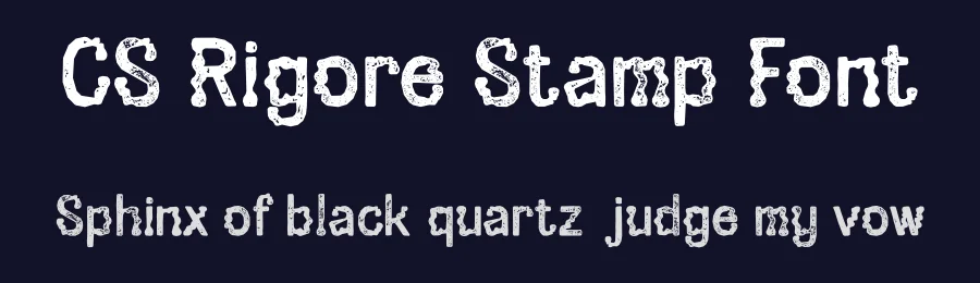 CS Rigore Stamp Font by craftsupplyco — Display Font — thumbnail 2