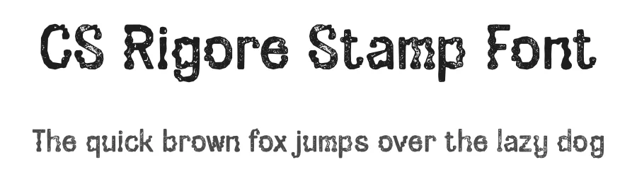 CS Rigore Stamp Font by craftsupplyco — Display Font