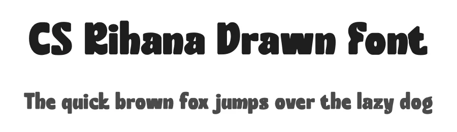 CS Rihana Drawn Font by craftsupplyco โ Sans Serif Font