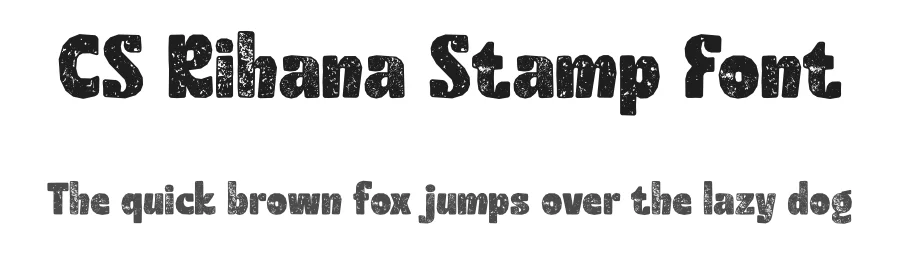 CS Rihana Stamp Font by craftsupplyco — Display Font