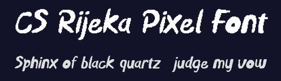CS Rijeka Pixel Font by craftsupplyco — Script Handwritten Font — thumbnail 2