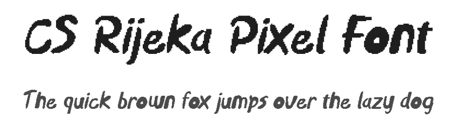 CS Rijeka Pixel Font by craftsupplyco — Script Handwritten Font