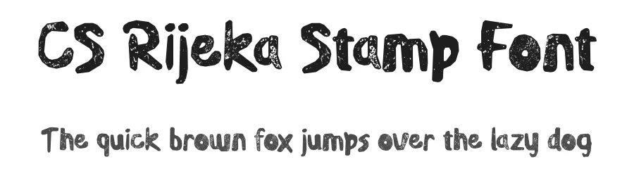 CS Rijeka Stamp Font by craftsupplyco — Display Font
