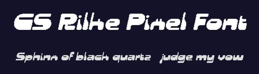 CS Rilke Pixel Font by craftsupplyco — Display Font — thumbnail 2