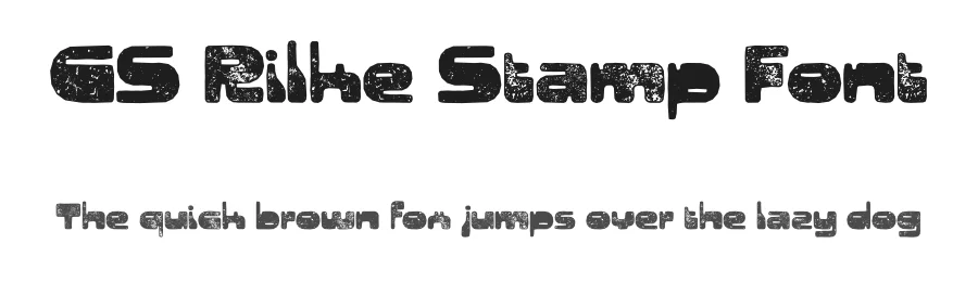CS Rilke Stamp Font by craftsupplyco — Display Font