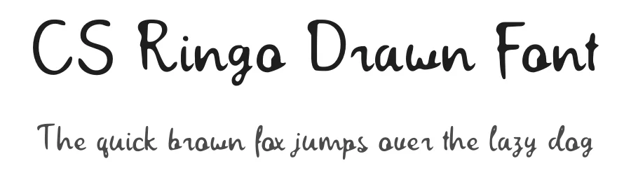 CS Ringo Drawn Font by craftsupplyco — Display Font