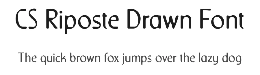CS Riposte Drawn Font by craftsupplyco — Sans Serif Font