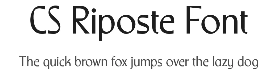 CS Riposte Font by Craft Supply Co. — Display Font