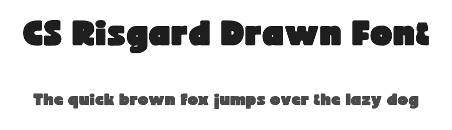 CS Risgard Drawn Font by craftsupplyco — Display Font