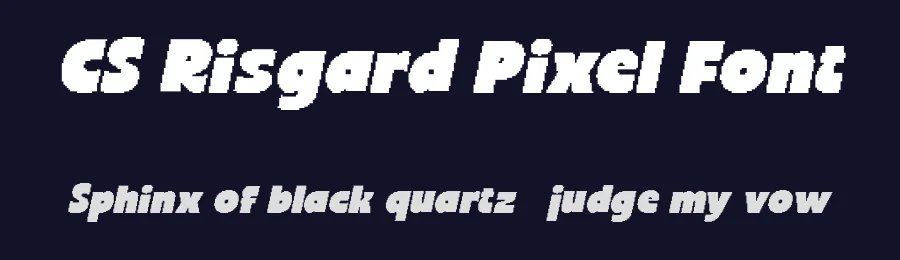 CS Risgard Pixel Font by craftsupplyco — Display Font — thumbnail 2