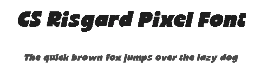 CS Risgard Pixel Font by craftsupplyco — Display Font