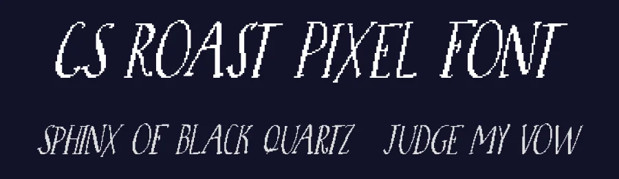CS Roast Pixel Font by craftsupplyco — Script Handwritten Font — thumbnail 2