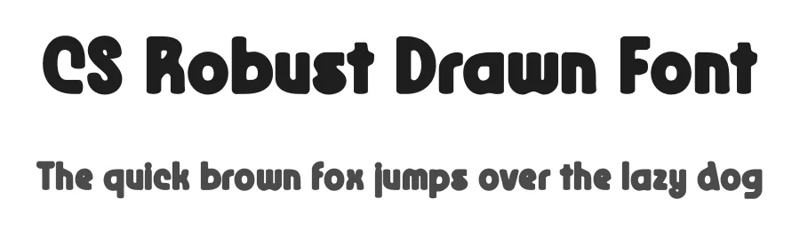 CS Robust Drawn Font by craftsupplyco — Display Font