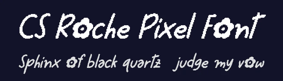 CS Roche Pixel Font by craftsupplyco — Script Handwritten Font — thumbnail 2