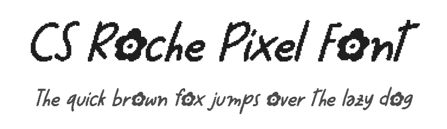 CS Roche Pixel Font by craftsupplyco — Script Handwritten Font