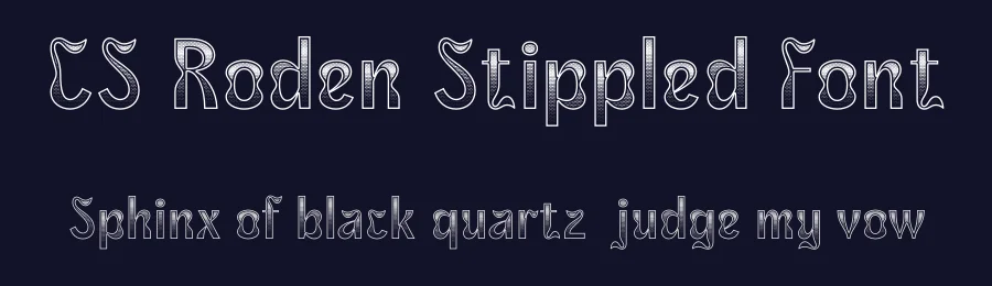 CS Roden Stippled Font by craftsupplyco — Display Font — thumbnail 2