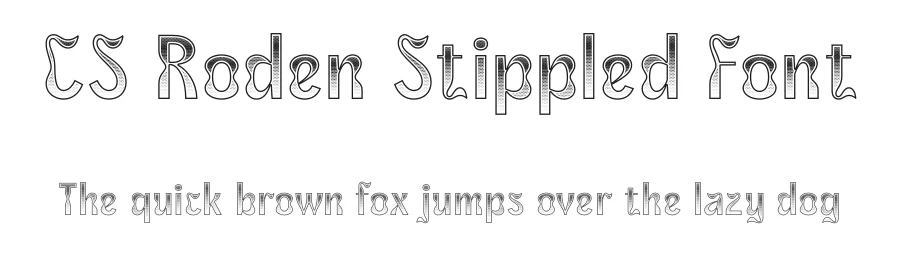 CS Roden Stippled Font by craftsupplyco — Display Font