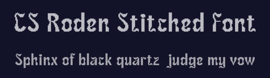 CS Roden Stitched Font by craftsupplyco — Display Font — thumbnail 2