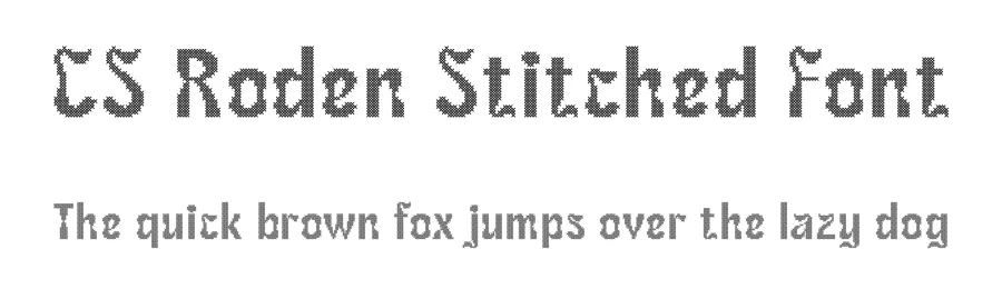 CS Roden Stitched Font by craftsupplyco — Display Font