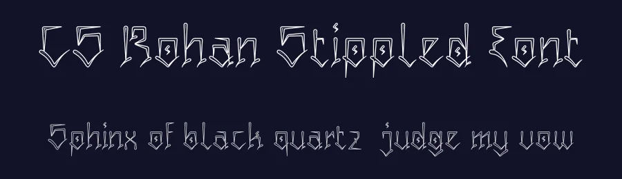 CS Rohan Stippled Font by craftsupplyco — Script Handwritten Font — thumbnail 2
