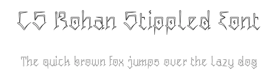 CS Rohan Stippled Font by craftsupplyco — Script Handwritten Font