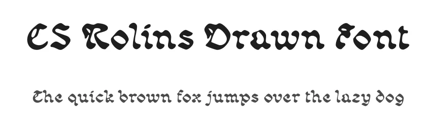 CS Rolins Drawn Font by craftsupplyco — Display Font