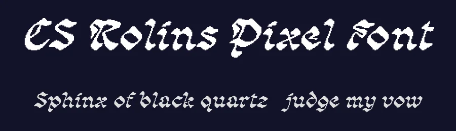 CS Rolins Pixel Font by craftsupplyco — Display Font — thumbnail 2