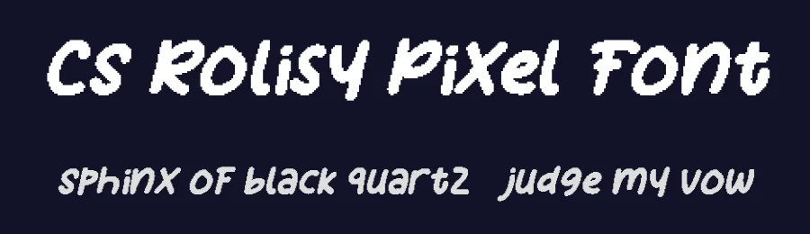 CS Rolisy Pixel Font by craftsupplyco — Script Handwritten Font — thumbnail 2