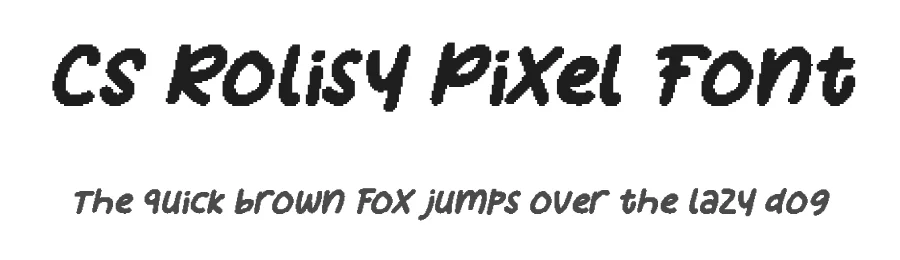 CS Rolisy Pixel Font by craftsupplyco — Script Handwritten Font