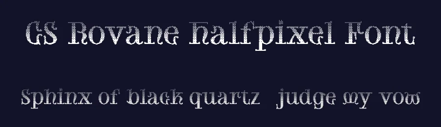 CS Rovane Halfpixel Font by craftsupplyco — Display Font — thumbnail 2