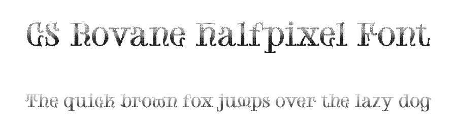 CS Rovane Halfpixel Font by craftsupplyco — Display Font