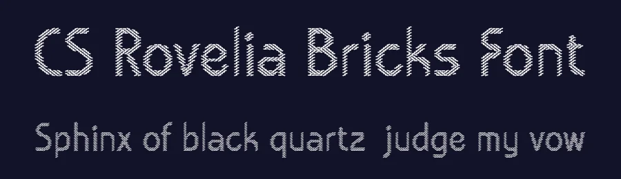 CS Rovelia Bricks Font by craftsupplyco — Display Font — thumbnail 2