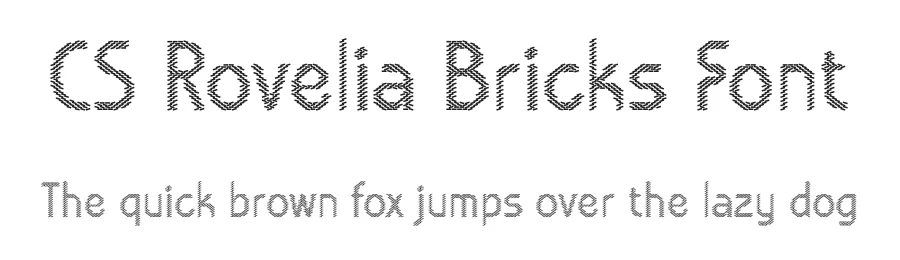 CS Rovelia Bricks Font by craftsupplyco — Display Font