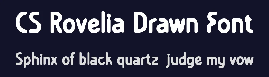 CS Rovelia Drawn Font by craftsupplyco — Sans Serif Font — thumbnail 2