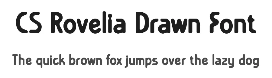 CS Rovelia Drawn Font by craftsupplyco — Sans Serif Font