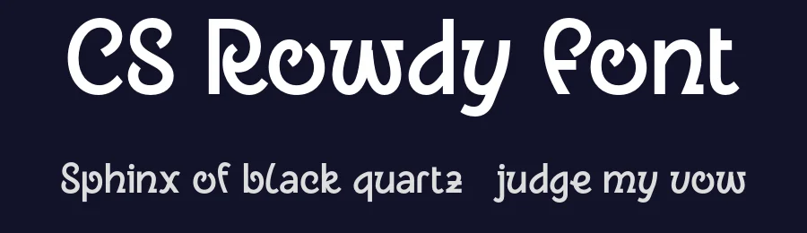 CS Rowdy Font by craftsupplyco — Display Font — thumbnail 2