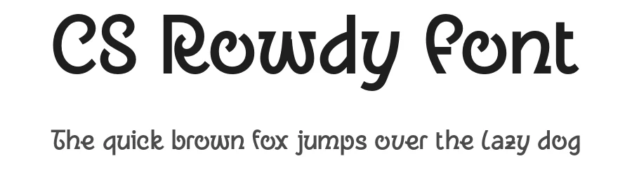 CS Rowdy Font by craftsupplyco — Display Font