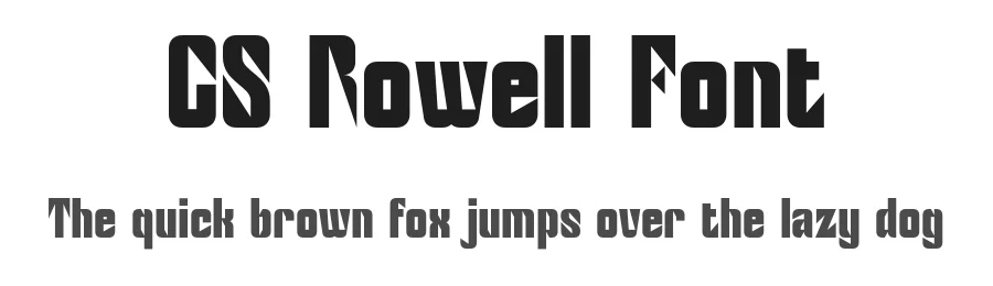 CS Rowell Font by craftsupplyco — Display Font