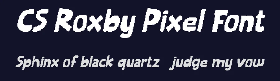 CS Roxby Pixel Font by craftsupplyco — Display Font — thumbnail 2