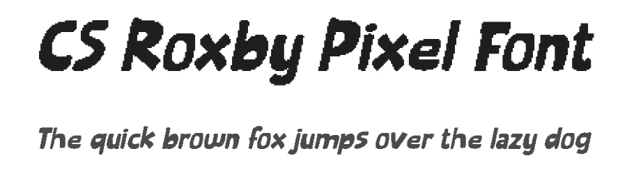 CS Roxby Pixel Font by craftsupplyco — Display Font