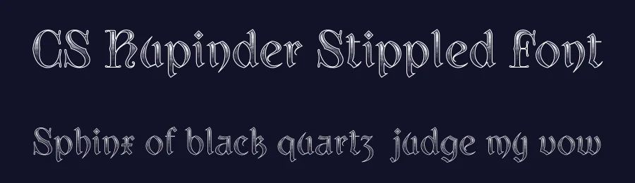 CS Rupinder Stippled Font by craftsupplyco — Display Font — thumbnail 2