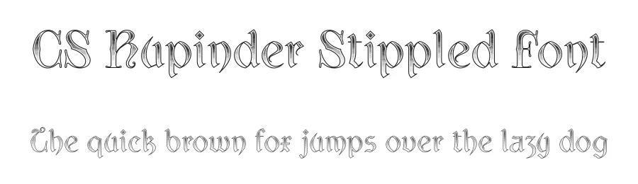 CS Rupinder Stippled Font by craftsupplyco — Display Font