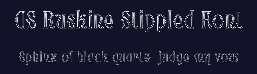 CS Ruskine Stippled Font by craftsupplyco — Display Font — thumbnail 2