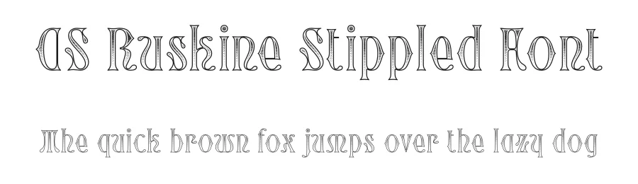 CS Ruskine Stippled Font by craftsupplyco — Display Font