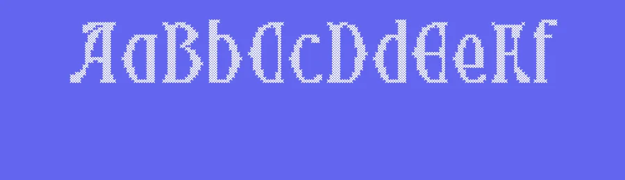 CS Ruskine Stitched Font by craftsupplyco — Display Font — thumbnail 3
